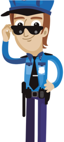 Telephone Clipart Fun - Clipart Transparent Background Policeman (640x480)