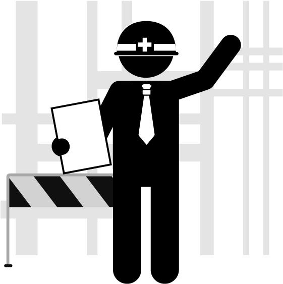 Architect Construction Site Industry Building Job View - Png Civil Engineering Icon (640x640)