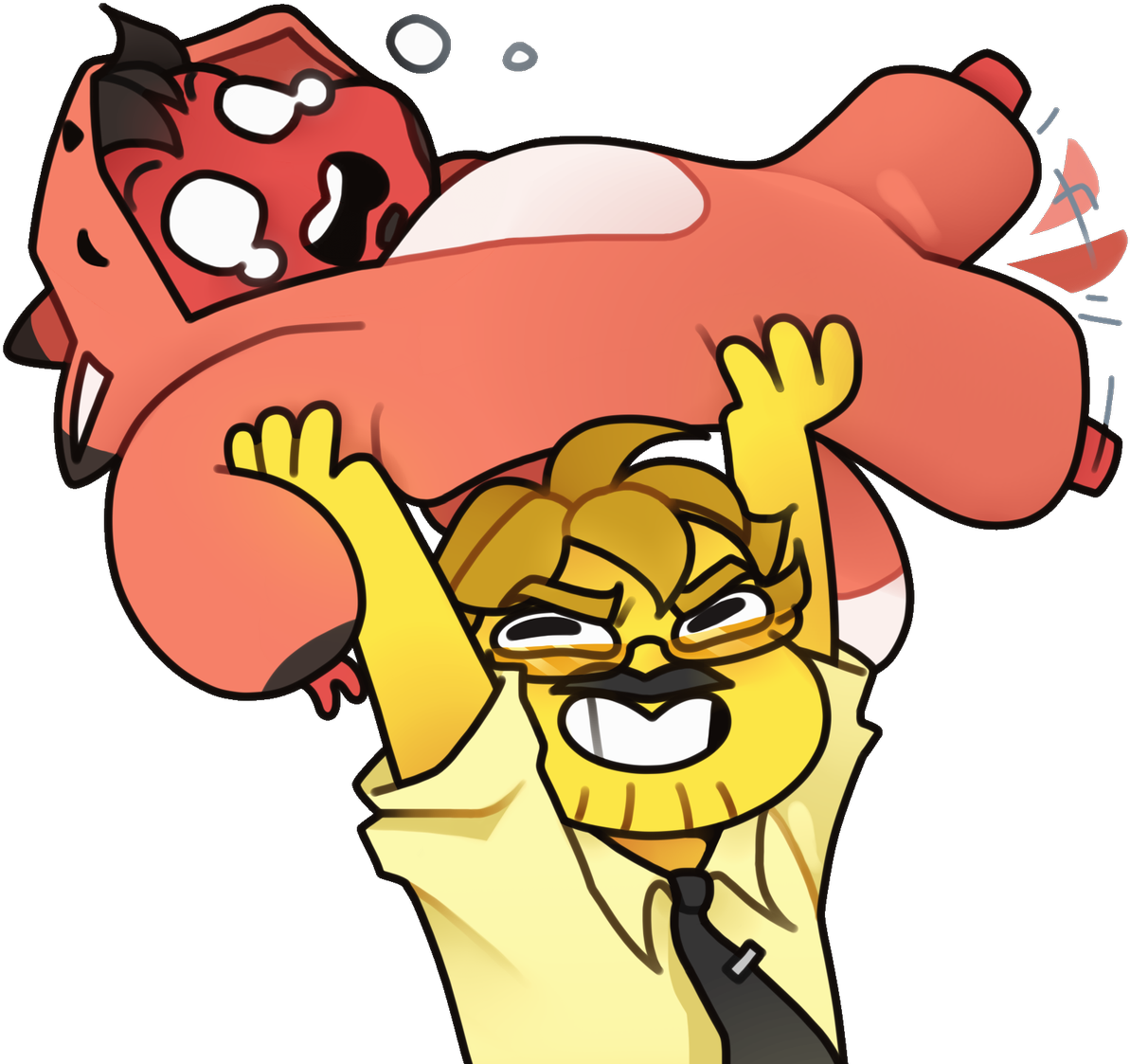 Tom Fawkes On Twitter - Gang Beasts Character Png (1200x1140)