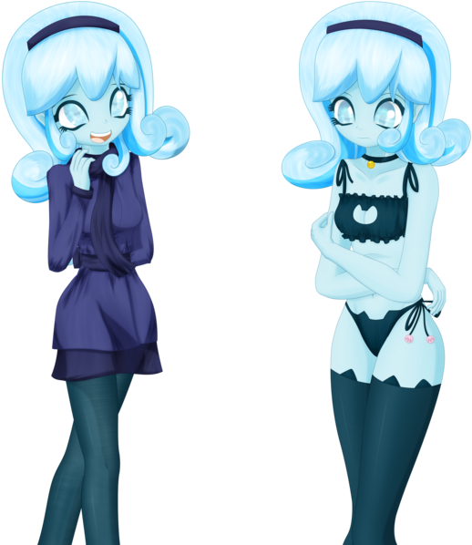 An-m, Bell, Bell Collar, Black Underwear, Boob Window, - Cartoon (600x600)