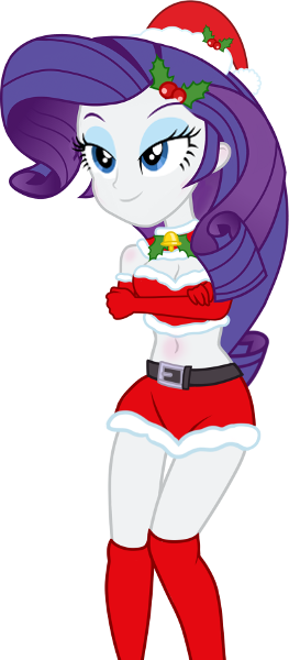 Merry Christmas, Darlings - Hot Rarity Equestria Girl (263x600)