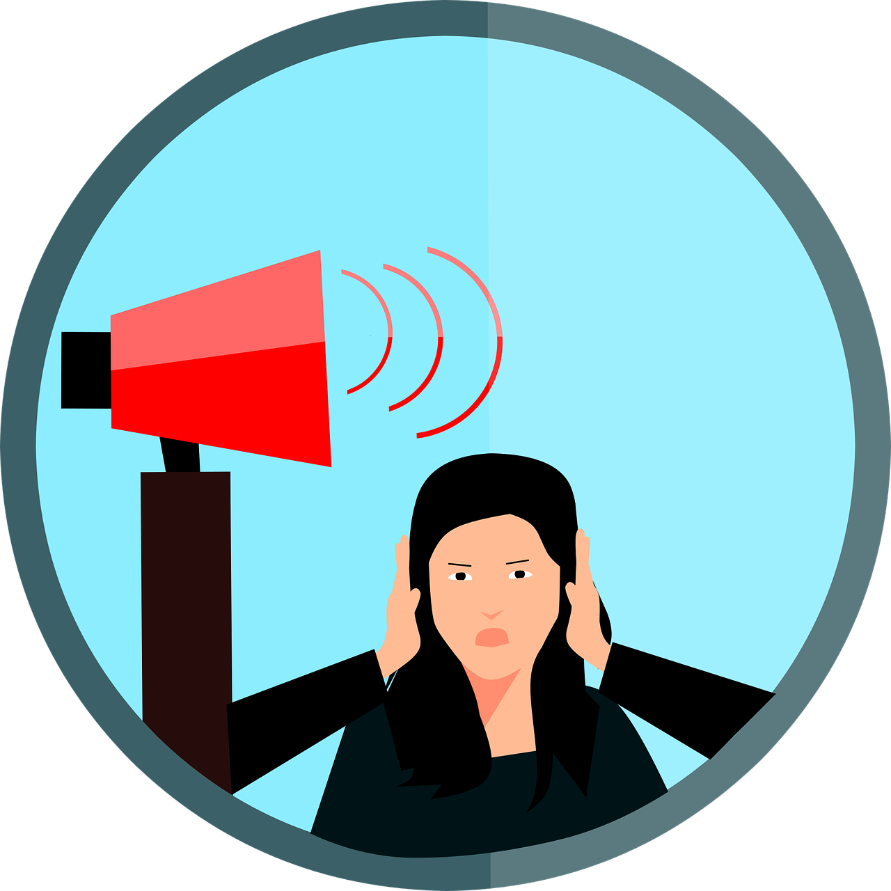 Photo By Pixabay - Noise Pollution Png (1280x1280)