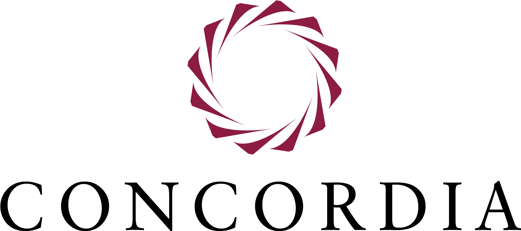 Concordia Stacked Logo - Concordia Logo Png (1801x827)