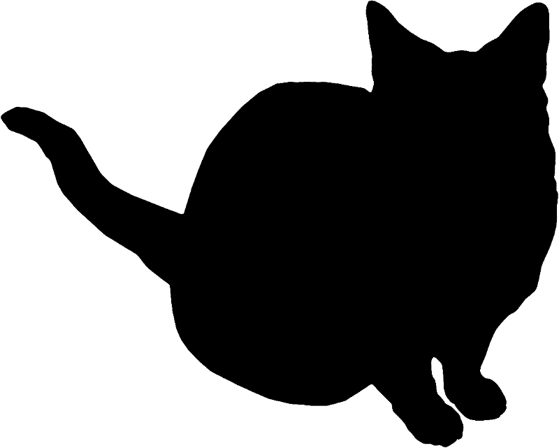 Cat Silhouette By Clipartcotttage - Warrior Cats Png Silhouette (800x641)