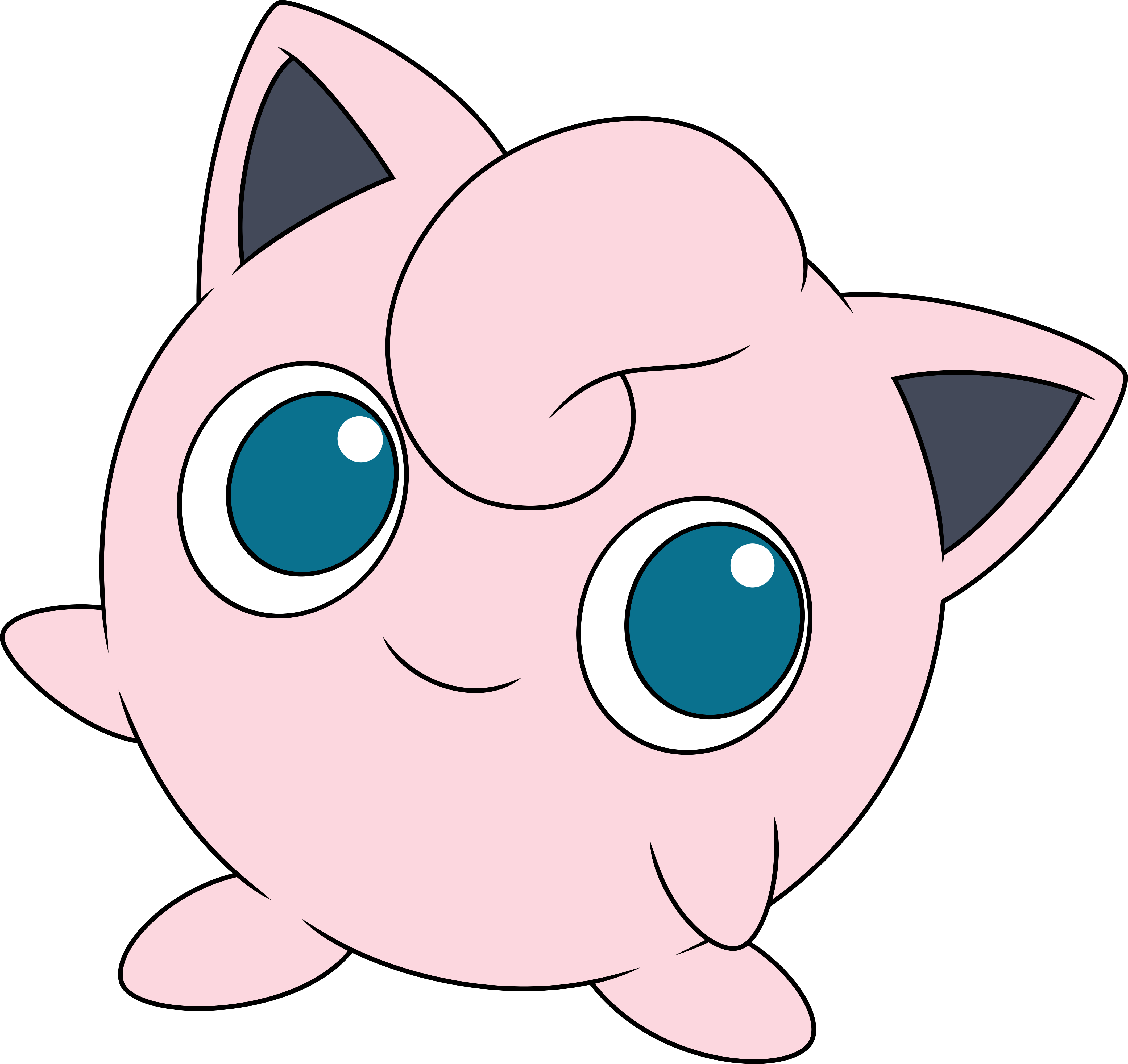 Pokémon Go Pikachu Cat Pink Face Nose Facial Expression - Pokemon Jigglypuff (4240x4000)
