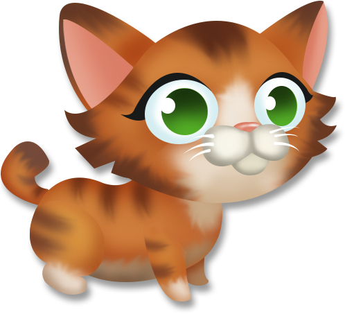 Tabby Kitten - Hay Day Tabby Kitten (500x500)