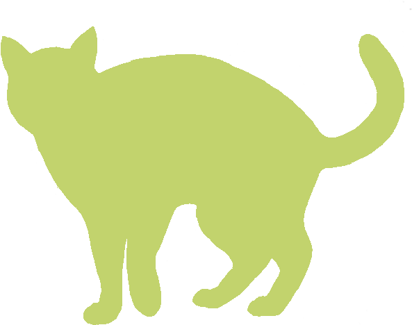 Your Cat's Vaccinations Need To Be Given Annually - Silhouette Black Cat Clipart (625x538)