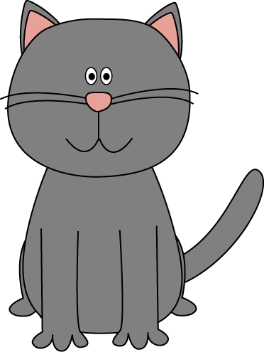 Beautiful Kitty Cat Clip Art Cat Clip Art Cat Images - Gray Cat Clipart (372x495)