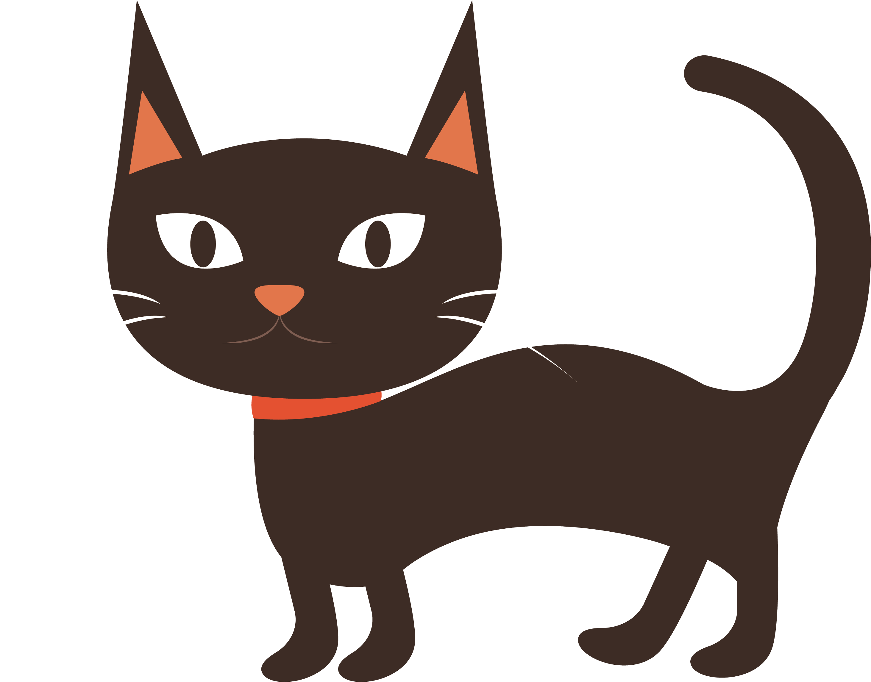 Рисунок кошка png