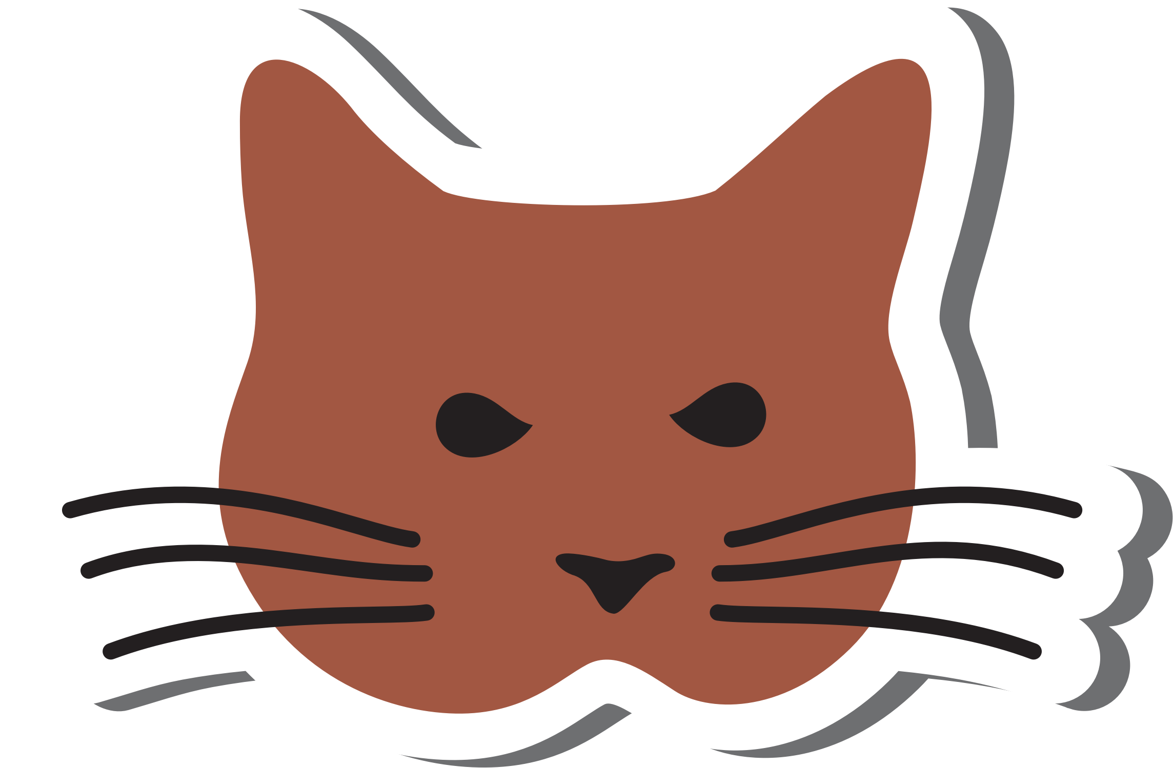 Feline Clipart Simple - Simple Cat Clipart (2288x1499)