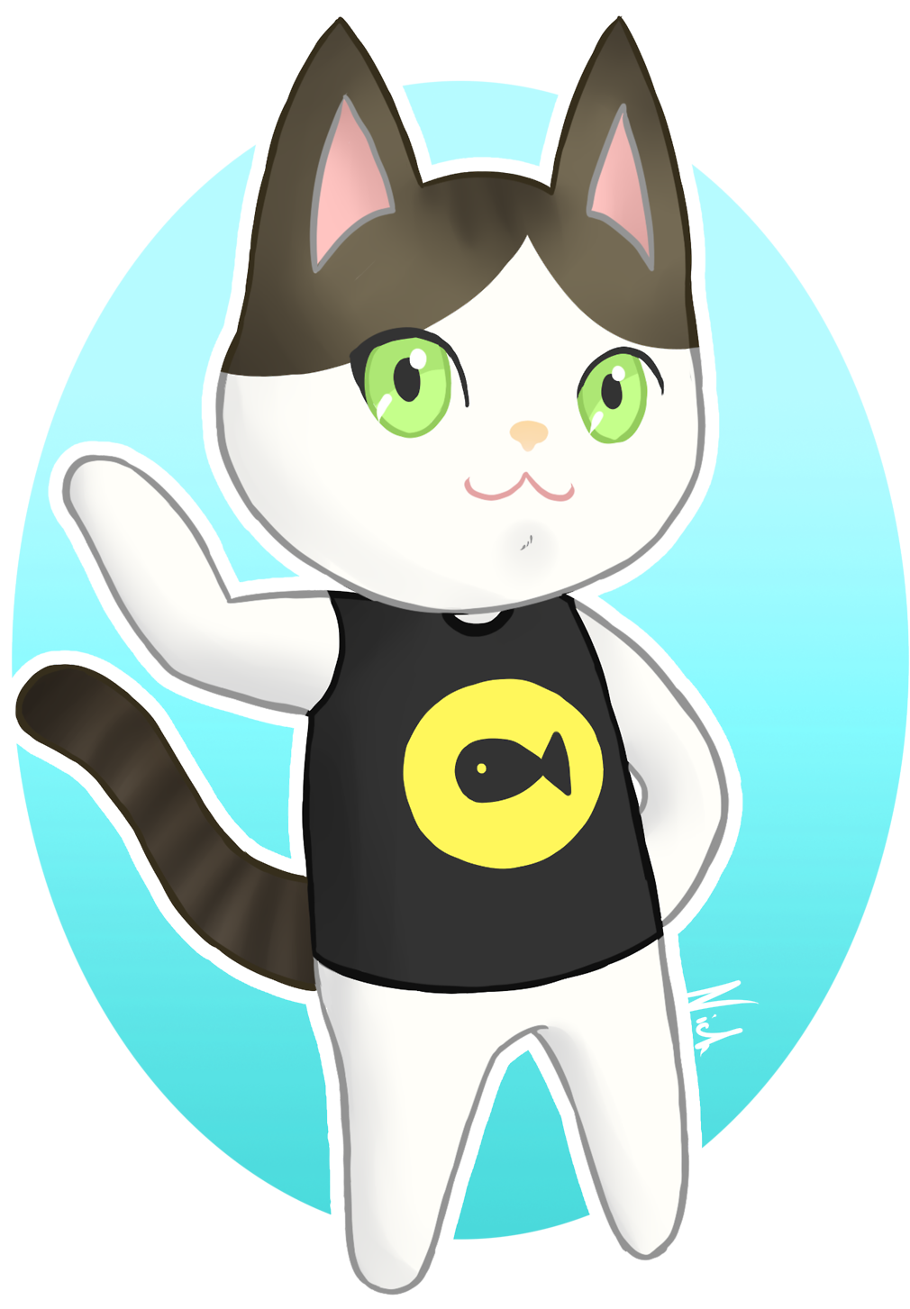Pj Mask Cat Boy Symbol Clipart - Cat (1280x1491)