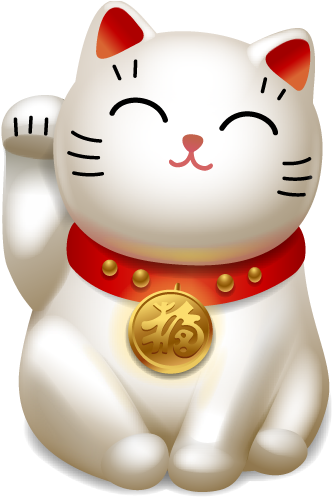 Lovely Lucky Cat Icon - Maneki Neko (512x512)