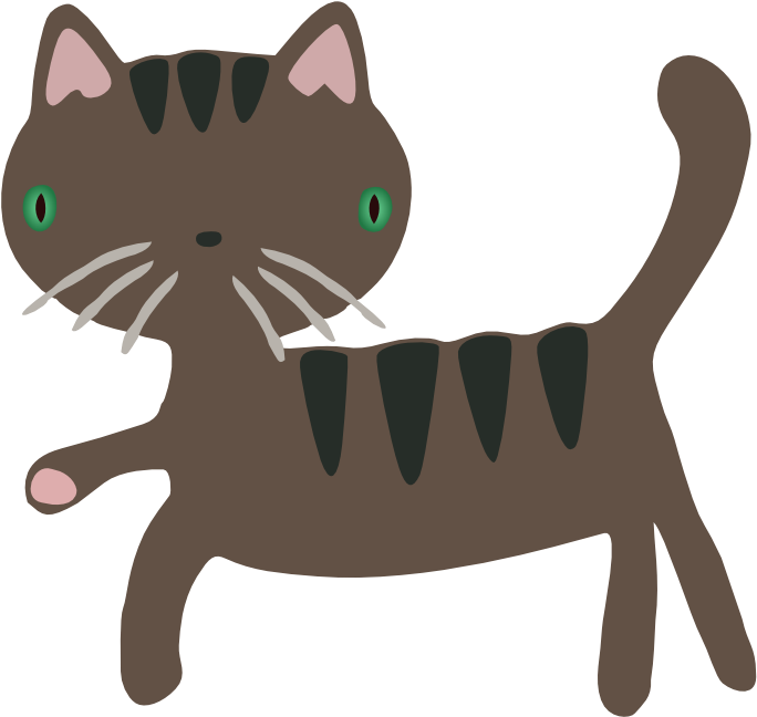 Free Gray Cat Clipart - Stray Cat Clipart (895x788)
