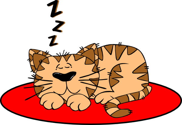 Cat On A Mat Clip Art At Clker - Cat On The Mat (600x414)