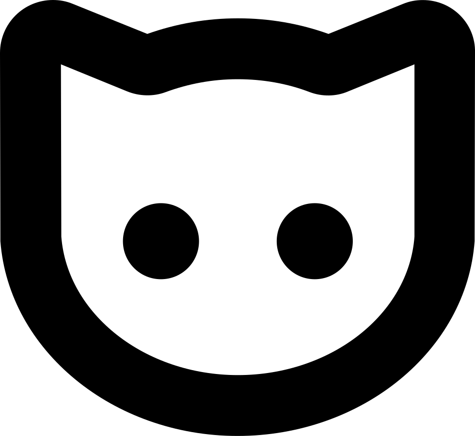 Cat Face Outline Comments - Cat Face Icon Png (980x900)