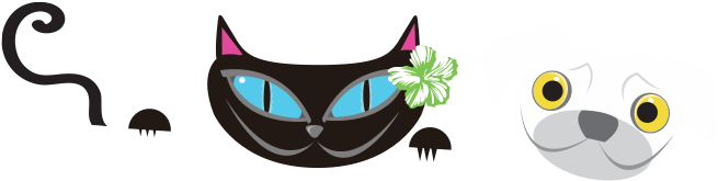 Tiki Cat Tiki Dog - Tiki Cat Logo (697x188)