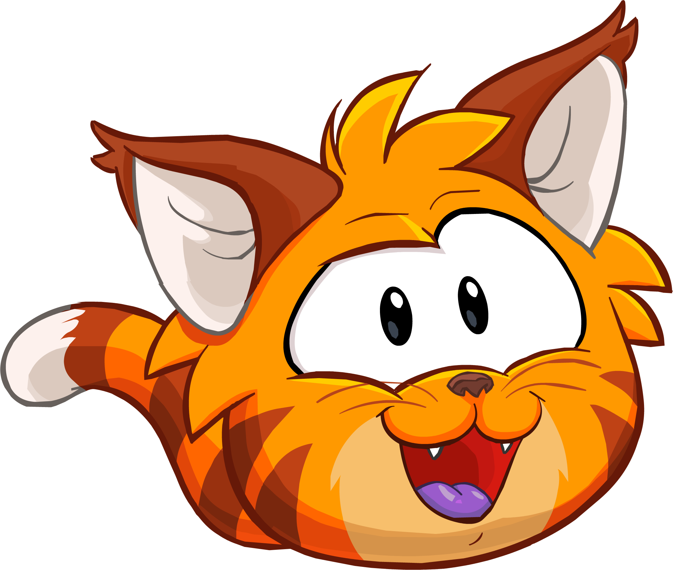Orange Tabby Cat - Club Penguin Cat Puffle (2161x1833)