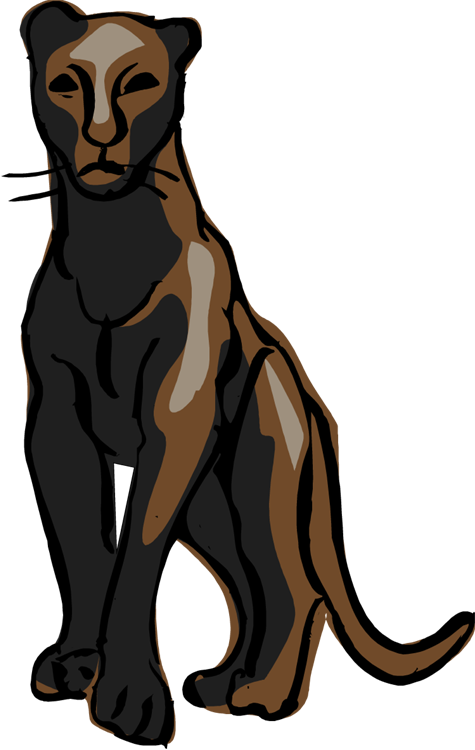 Panther Clipart Png (475x750)