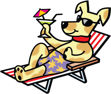 Dog Lounging - Country Aire Pet Resort (481x395)