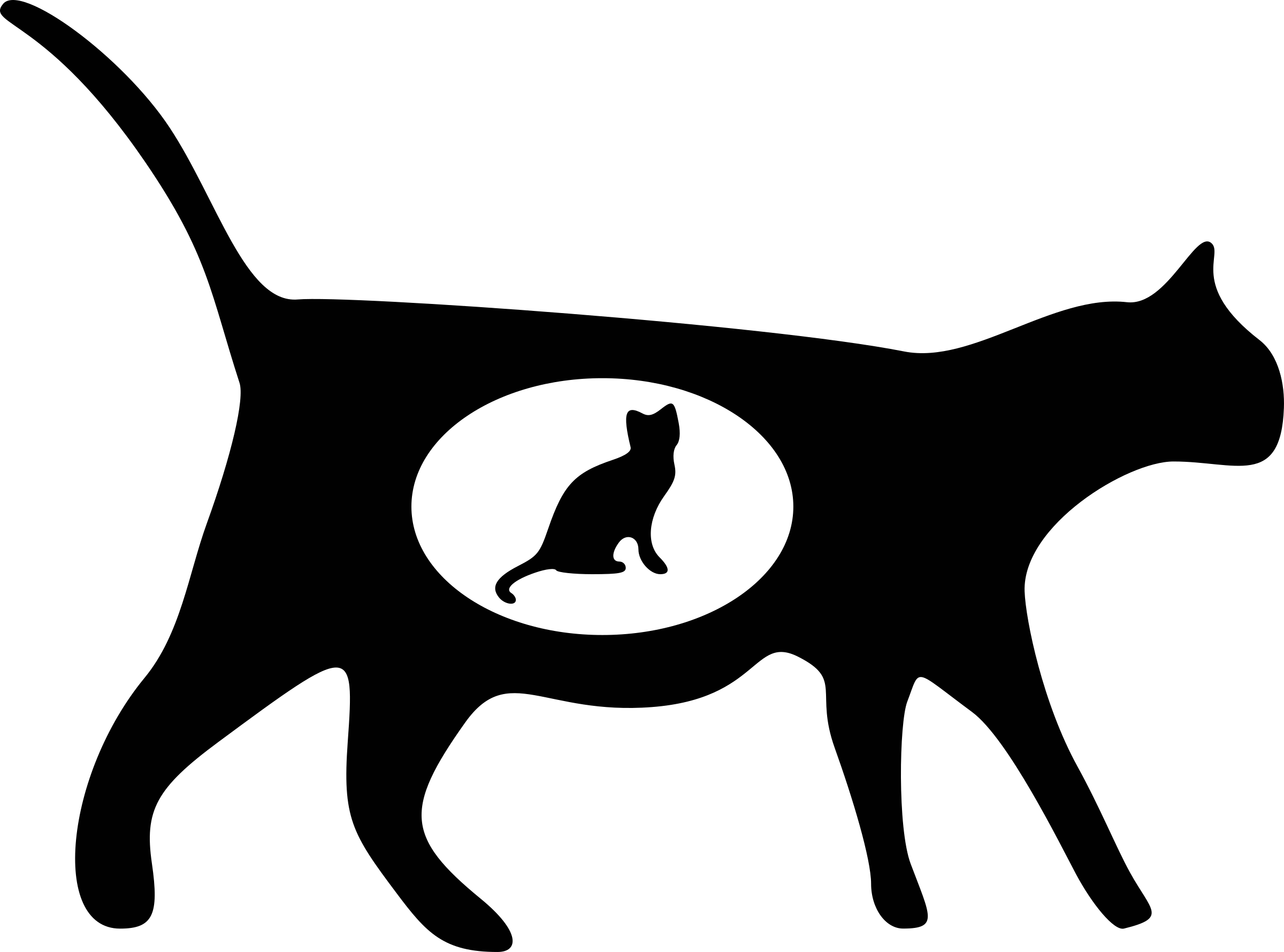 Cat Icons 1 - Black Cat Transparent Background (2400x1779)