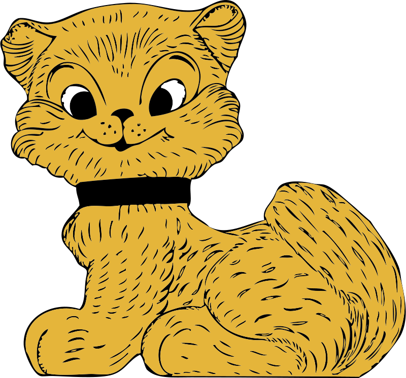 Free Cat - Custom Cartoon Cat Shower Curtain (2400x2242)