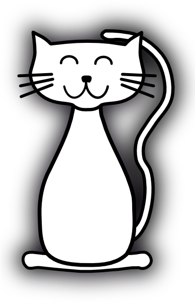 White Cat Clip Art At Clker - Cat (420x598)