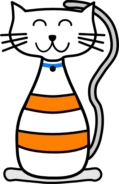 Cat Smile Clip Art (384x593)