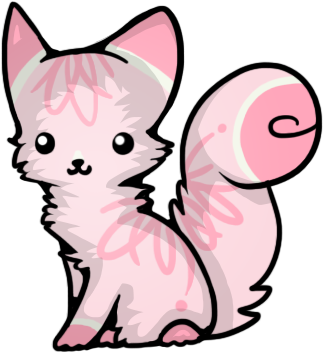 Pink Swirl Kitty Cat By Solloby - Adoption (400x400)
