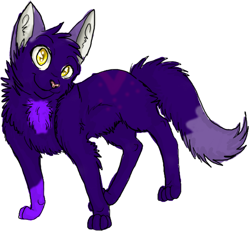 More Like Varied Point Adopts - Purple Cat (900x789)