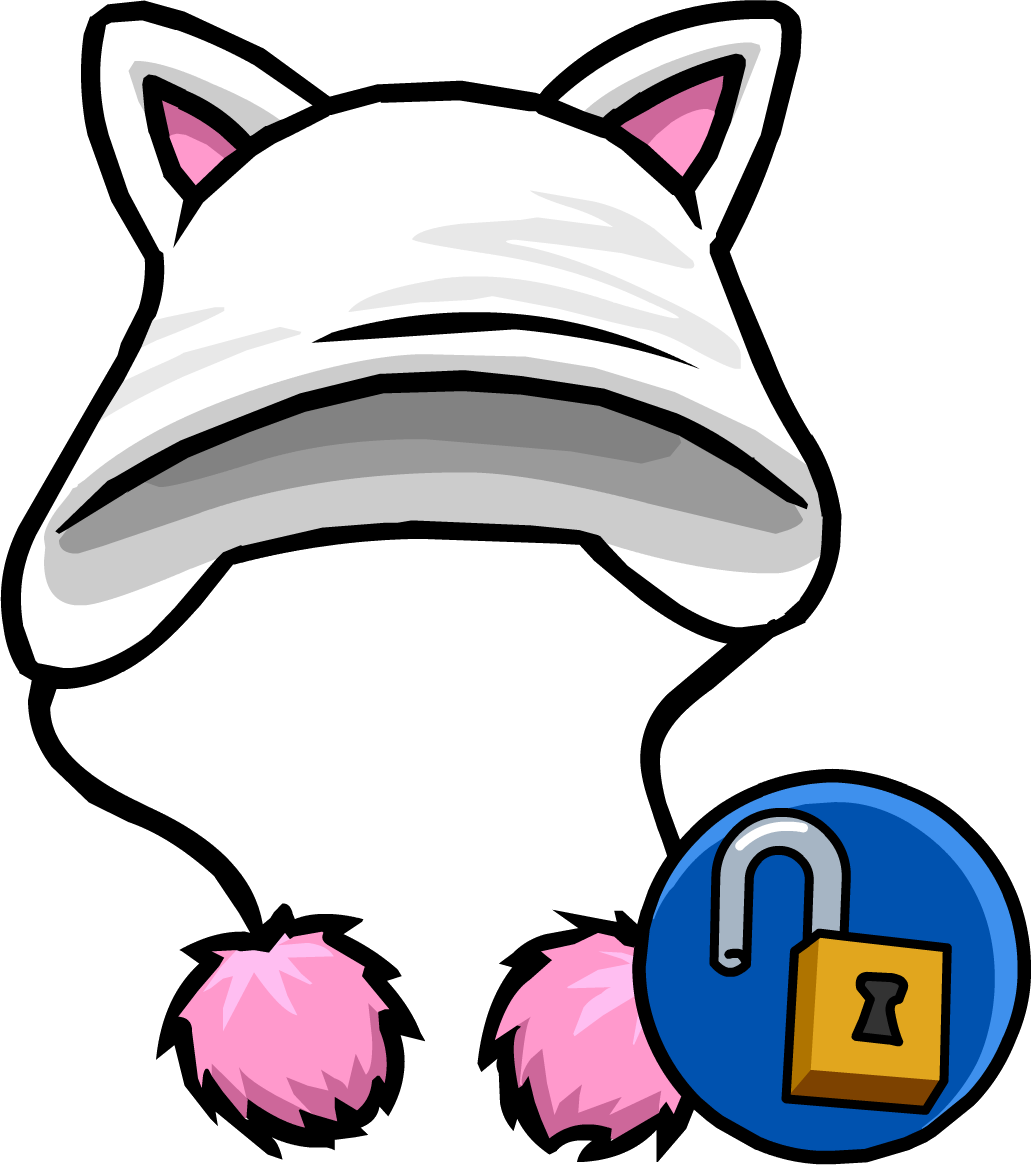 Kitty Kat Hat Icon - Club Penguin Rare Head Items (1031x1165)