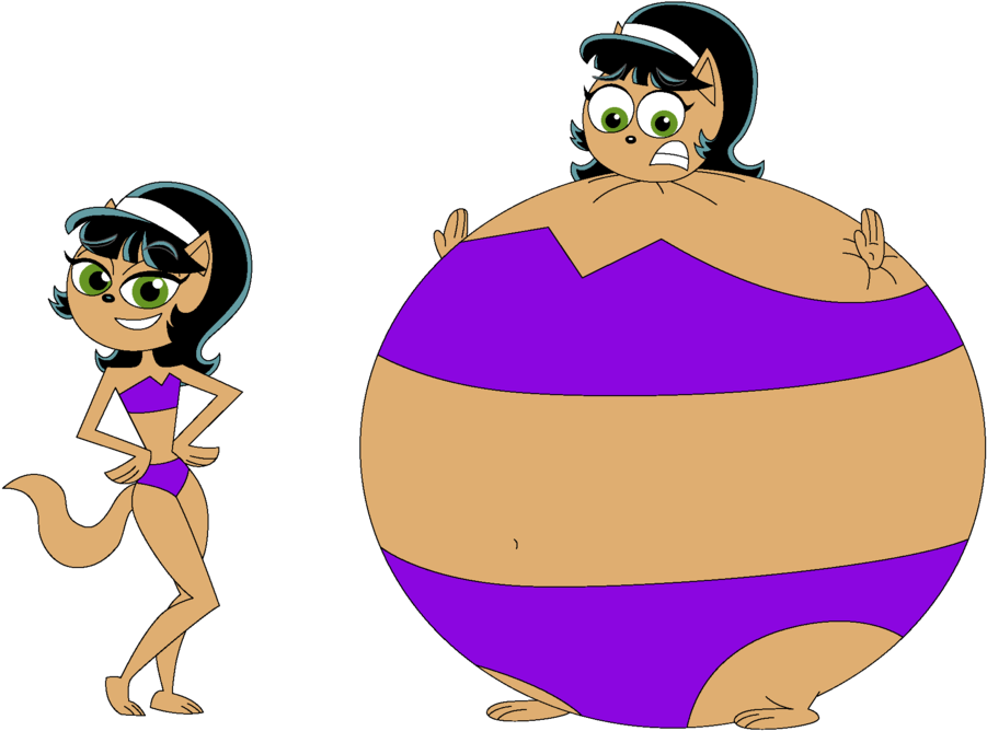 Inflated Kitty Katswell In Tourist Trap Swimsuit By - Kitty Katswell (998x800)