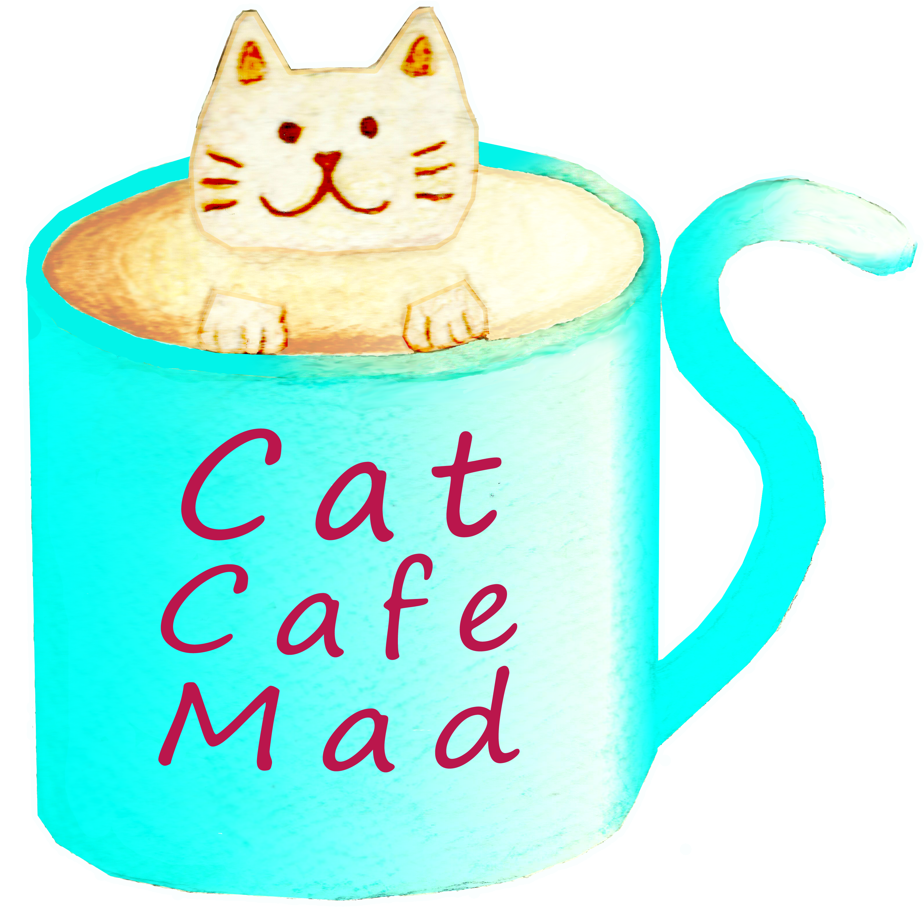 Cat Cafe Mad Logo - Cat (3882x3810)