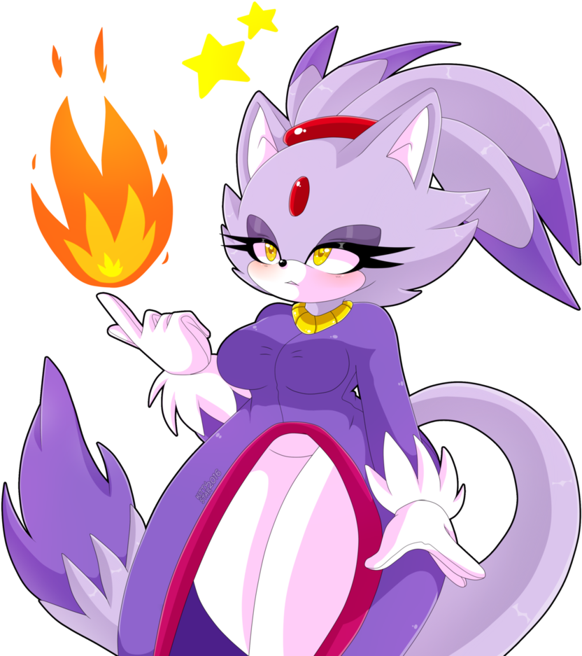 Blazie The Beautiful Kitty - Thicc Blaze The Cat (841x949)