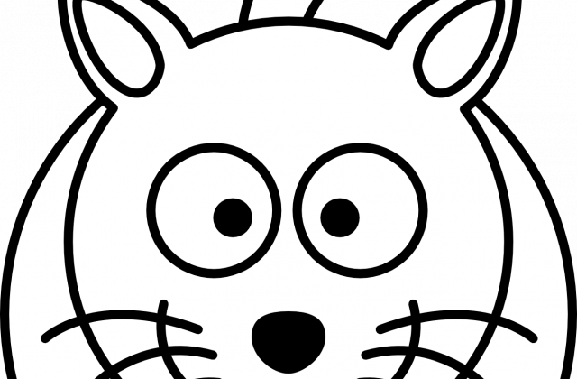 Cartoon Line Drawing Of Cats - Cartoon Line Drawing Of Cats (640x420)