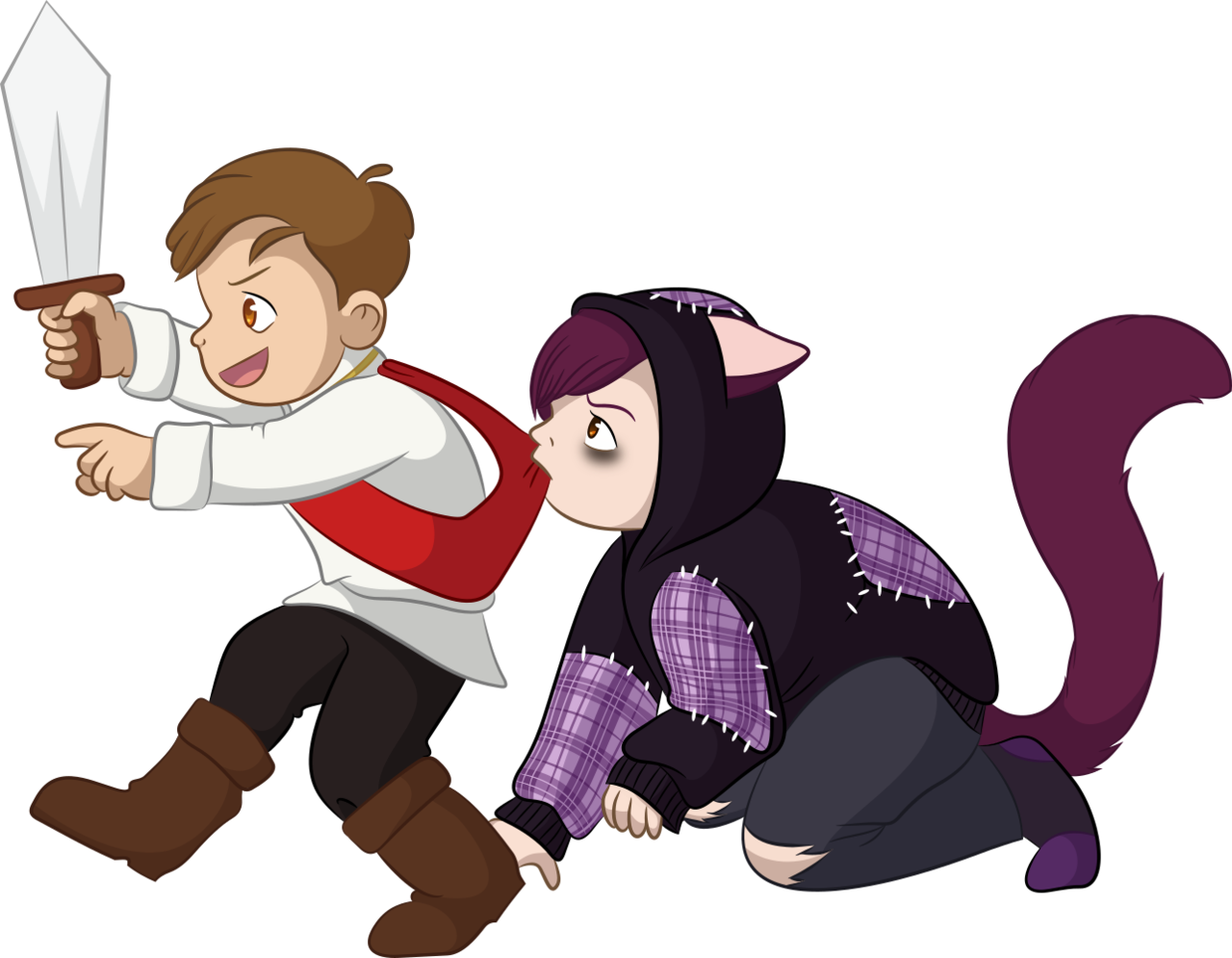 “ A Tiny And A Kitty I've Completely Accepted The Headcanon - Art (1280x995)