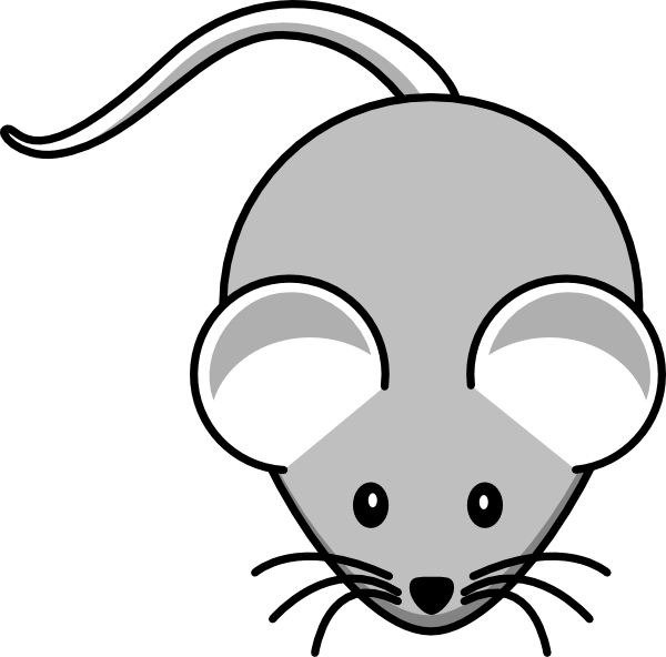 Light Gray Mouse Clip Art At Clker - Mouse Clipart (600x592)