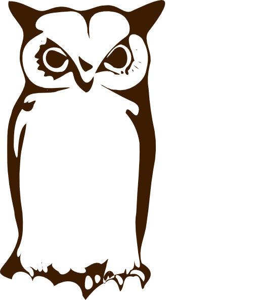 Owl Clip Art - Silhouette Owl Png Icon (504x593)