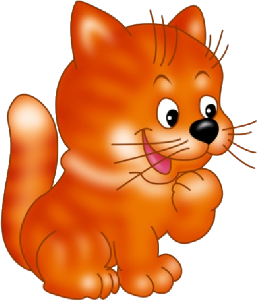 Ginger Cat Cute Cartoon Animal Images - Dreamies De (600x600)