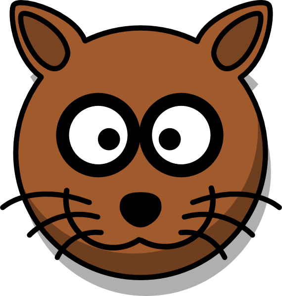 Clipart Head Of Cat (570x598)