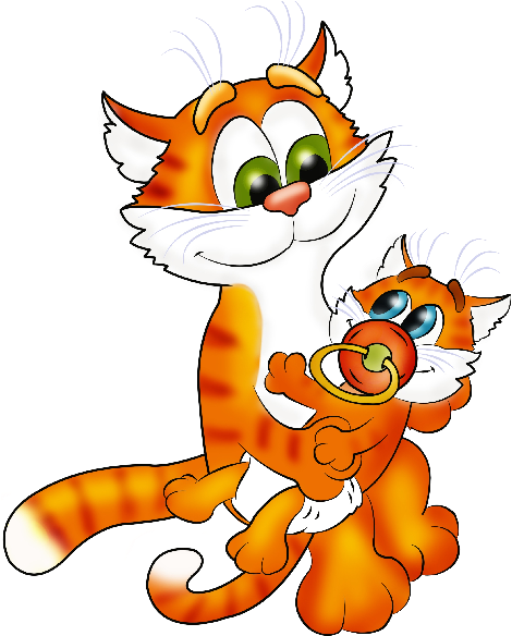 Ginger Cat Cute Cartoon Animal Images - Cartoon (600x600)