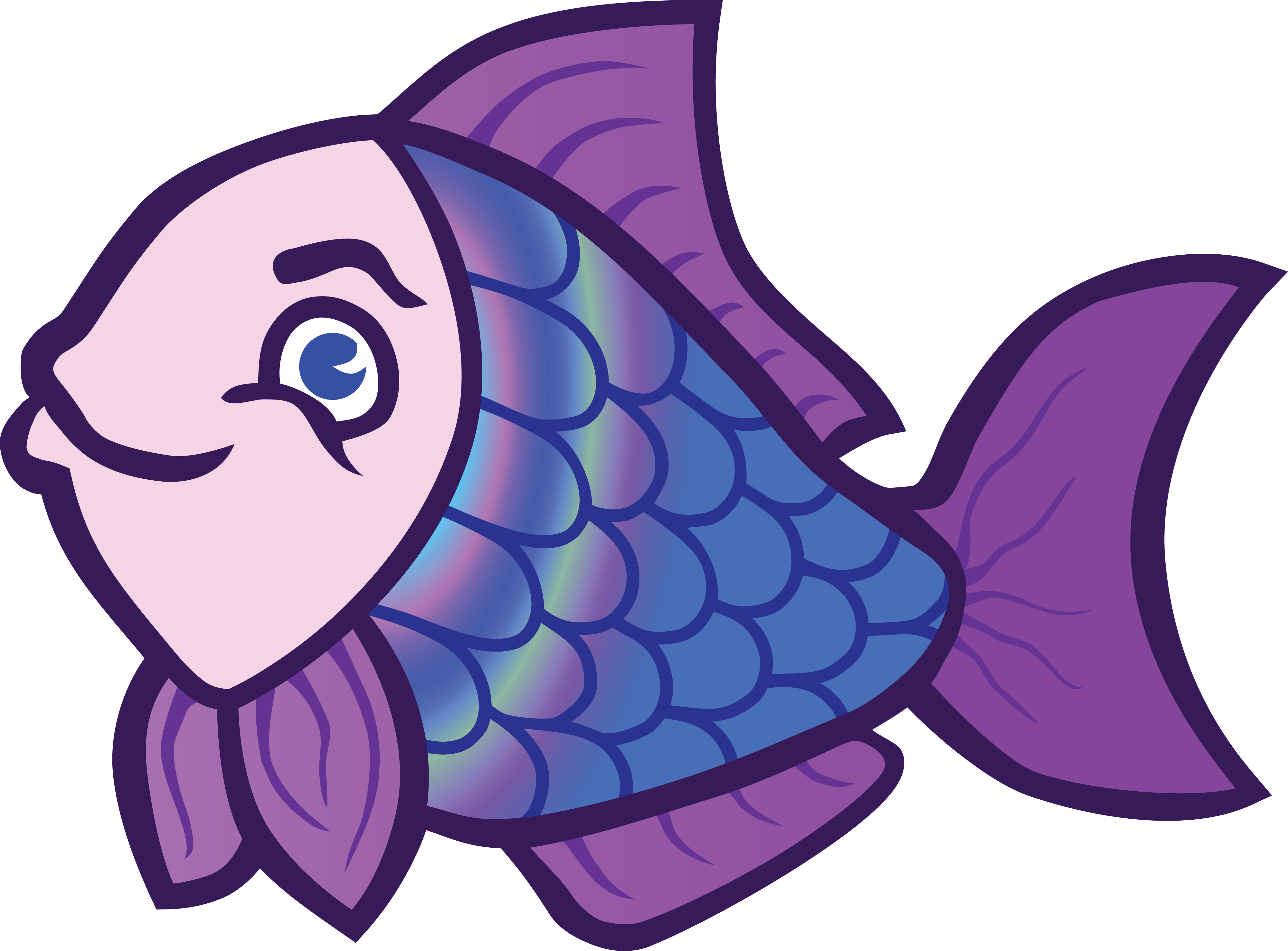 Free Clipart Of A Fish - Colorful Fish Clipart (4000x2954)