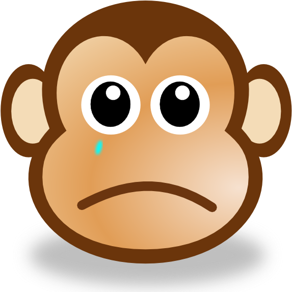 Monkey Face Cartoon (600x596)