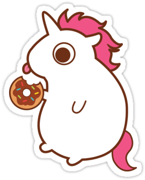 Treats The Unicorn Loves Sweets More Than I Do, And - Stickers Unicorn (375x360)
