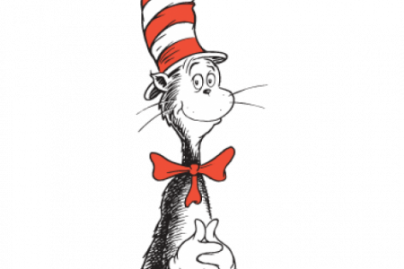 The Cat In The Hat Clip Art Large - Car In The Hat (450x300)