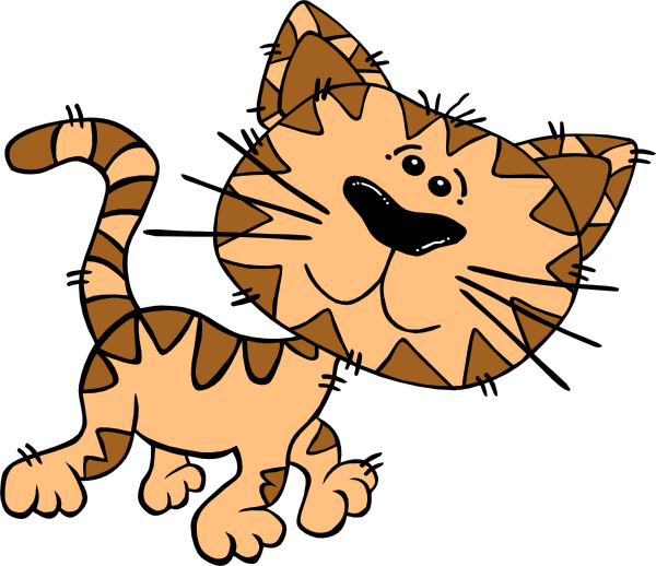 Cat Clipart Public Domain (600x518)