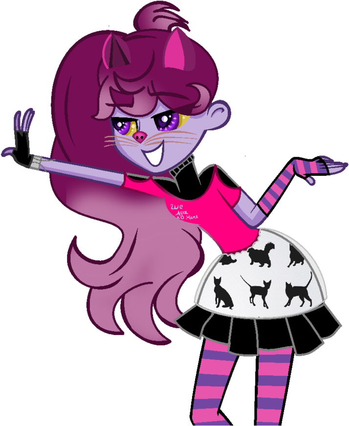 Cheshire Cat Girl By Ravenrebel56 - Cartoon (864x925)