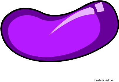 Purple Easter Jelly Bean Free Clip Art - Jelly Bean (450x450)