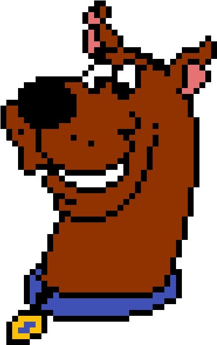 Scooby Doo Pixel Art (1200x1200)