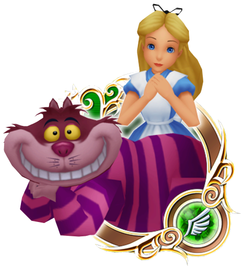 Alice & Cheshire Cat - Alice And Cheshire Cat (495x547)