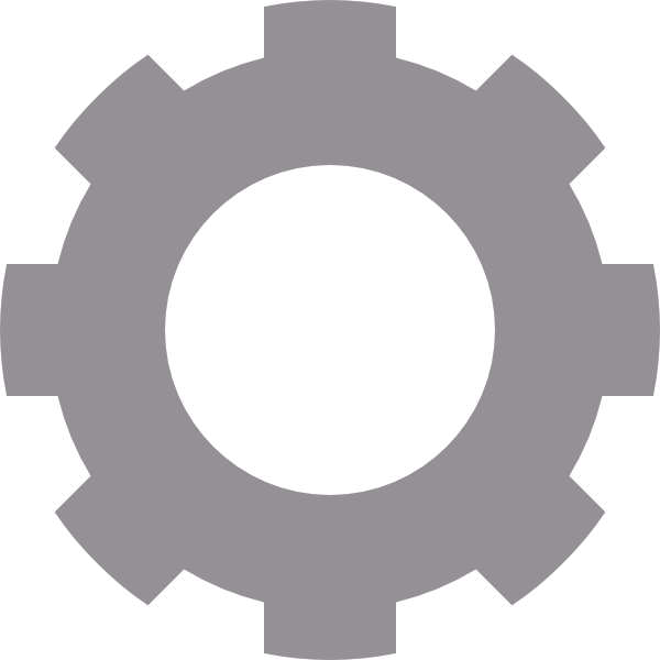 This Free Clip Arts Design Of Grey Gear - Red Cog Icon Transparent Background (600x600)
